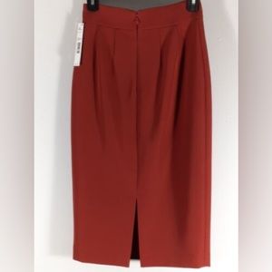 Antonio Melani Red Ochre Mary Crepe pencil skirt